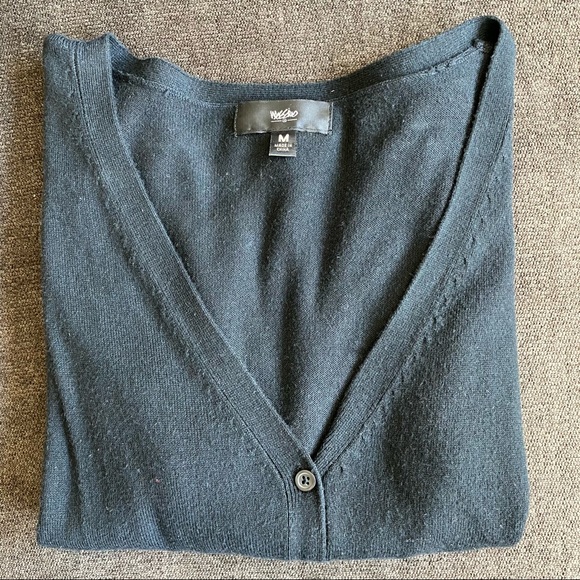 Lot of 2 Mossimo Cardigan Sweaters Gray/Black - M - Picture 3 of 5